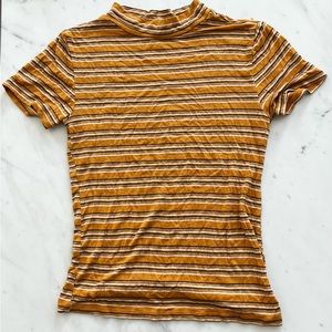 Women’s Yellow Striped Shirt Papaya Small